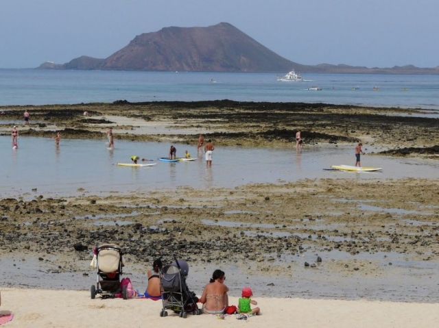 Toda la familia puede divertirse con el paddle surf.